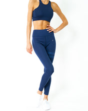 Load image into Gallery viewer, Taia Navy Blue Leggings
