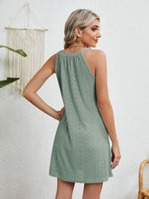 Load image into Gallery viewer, Zia Hollowed Out Sleeveless Beach Dress
