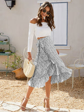 Load image into Gallery viewer, Delya Printed Ruffled Midi Skirt
