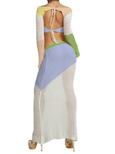 Load image into Gallery viewer, Emera Tied Long Sleeve Top and Skirt Cover Up Set
