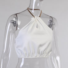 Load image into Gallery viewer, Livia Satin Halter Top
