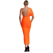 Load image into Gallery viewer, Long Draped V-Neck Bandage Dress
