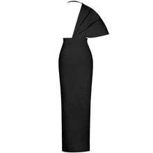 Load image into Gallery viewer, Long Draped V-Neck Bandage Dress
