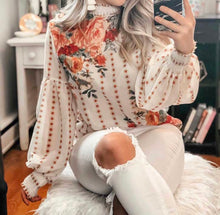 Load image into Gallery viewer, Chantria Long Sleeve Floral Blouse
