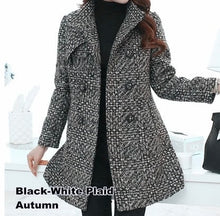 Load image into Gallery viewer, Sandra Turtleneck Tweed Coat
