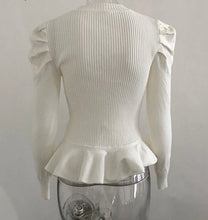Load image into Gallery viewer, Ivory Hot Shoulder Sweater
