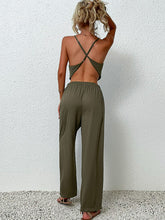 Load image into Gallery viewer, Eartha Crisscross Back Cropped Top and Pants Set
