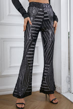 Load image into Gallery viewer, Thalia Double Take Sequin High Waist Flared Pants
