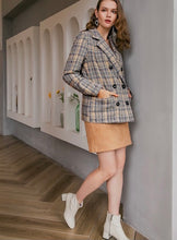 Load image into Gallery viewer, Brigid Night Plaid Blazer
