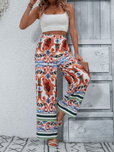 Load image into Gallery viewer, Printed High-Rise Wide Leg Pants
