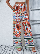 Load image into Gallery viewer, Printed High-Rise Wide Leg Pants
