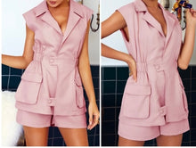 Load image into Gallery viewer, Sleeveless 2 Piece Shorts Suit Set
