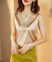 Load image into Gallery viewer, Tara V-Neck Satin Blouse
