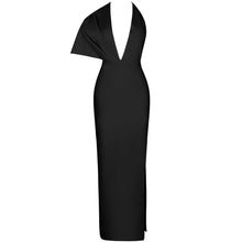 Load image into Gallery viewer, Long Draped V-Neck Bandage Dress
