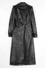 Load image into Gallery viewer, Belinda Long Leather Trench Coat
