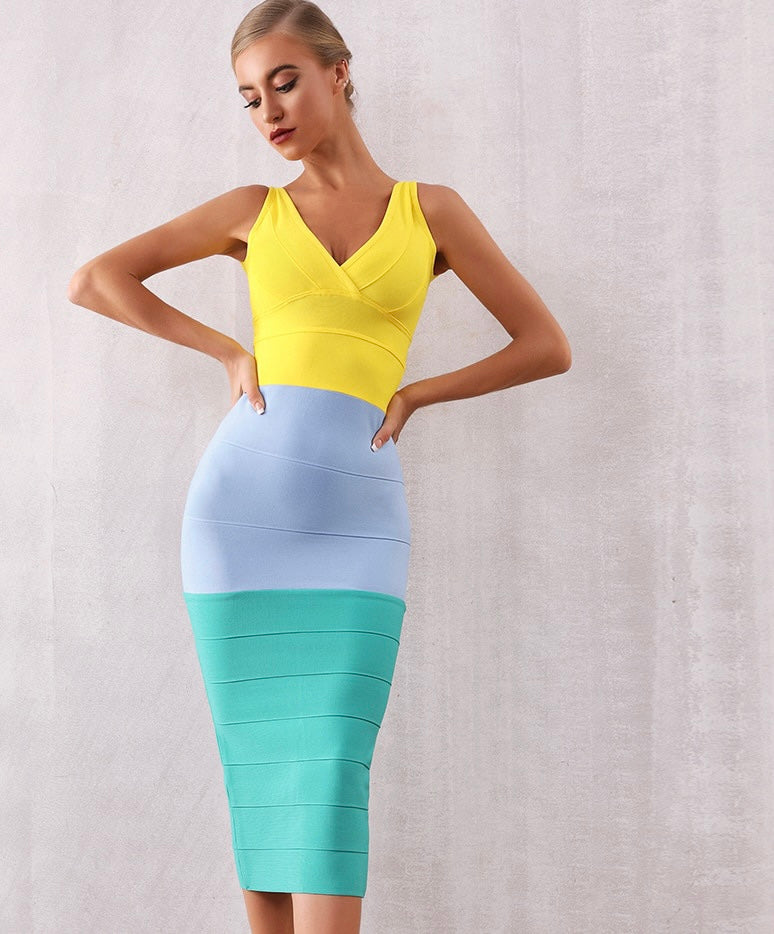 Kash V-Neck Bandage Dress