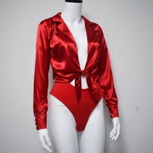 Load image into Gallery viewer, Samantha Silky Long Sleeve Bodysuit
