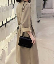 Load image into Gallery viewer, Storie Long PU Leather Trench Coat
