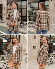 Load image into Gallery viewer, Brigid Night Plaid Blazer
