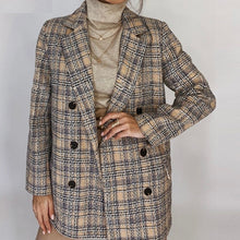 Load image into Gallery viewer, Brigid Night Plaid Blazer
