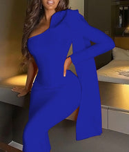 Load image into Gallery viewer, Minerva Knotted Bow One Shoulder Bandage Dress
