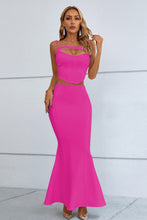 Load image into Gallery viewer, Sadie Cutout Seam Detail Cami and Fishtail Skirt Set
