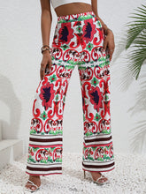 Load image into Gallery viewer, Printed High-Rise Wide Leg Pants
