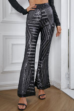 Load image into Gallery viewer, Thalia Double Take Sequin High Waist Flared Pants
