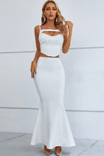 Load image into Gallery viewer, Sadie Cutout Seam Detail Cami and Fishtail Skirt Set
