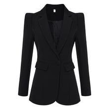 Load image into Gallery viewer, Kelaya Soaring Shoulders Single Button Blazer
