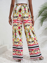 Load image into Gallery viewer, Printed High-Rise Wide Leg Pants
