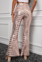 Load image into Gallery viewer, Thalia Double Take Sequin High Waist Flared Pants
