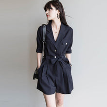 Load image into Gallery viewer, Gracie Short Sleeve Wide Leg Romper
