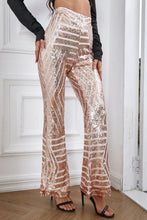 Load image into Gallery viewer, Thalia Double Take Sequin High Waist Flared Pants
