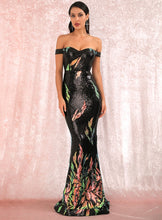 Load image into Gallery viewer, Madeline Sequins Slim Fishtail Dress
