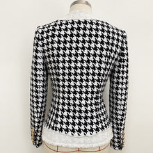 Load image into Gallery viewer, Long Sleeve Houndstooth Skirt Set
