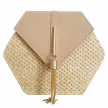 Load image into Gallery viewer, Hexagon Woven Leather Handbag
