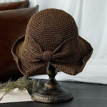 Load image into Gallery viewer, Lav Straw Hat With Bow
