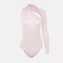 Load image into Gallery viewer, Solid Asymmetric Bodycon Bodysuit
