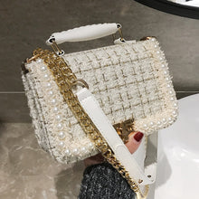 Load image into Gallery viewer, Square Pearl Crossbody Bag
