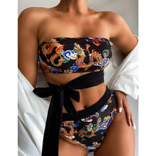 Load image into Gallery viewer, Paisley High Waist Print Bikini
