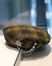 Load image into Gallery viewer, Diamond and Pearls Plaid Beret
