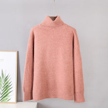 Load image into Gallery viewer, Cashmere Blend Turtle Neck Sweater
