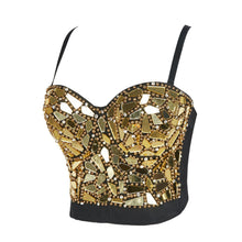 Load image into Gallery viewer, Be Seen Rhinestone Bustier
