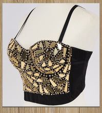 Load image into Gallery viewer, Be Seen Rhinestone Bustier
