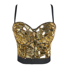 Load image into Gallery viewer, Be Seen Rhinestone Bustier
