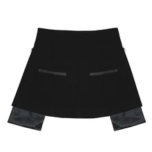 Load image into Gallery viewer, Short Black High Waist Jem Half-body Skirt
