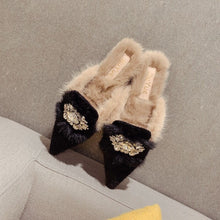 Load image into Gallery viewer, Pointed Toe Lux Fur Slippers
