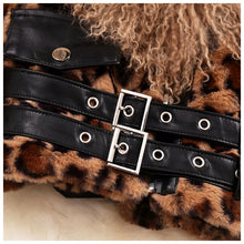 Load image into Gallery viewer, Short Lamb Fur Collar Leopard Jacket
