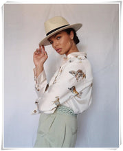 Load image into Gallery viewer, Luella Animal Print Satin Blouse
